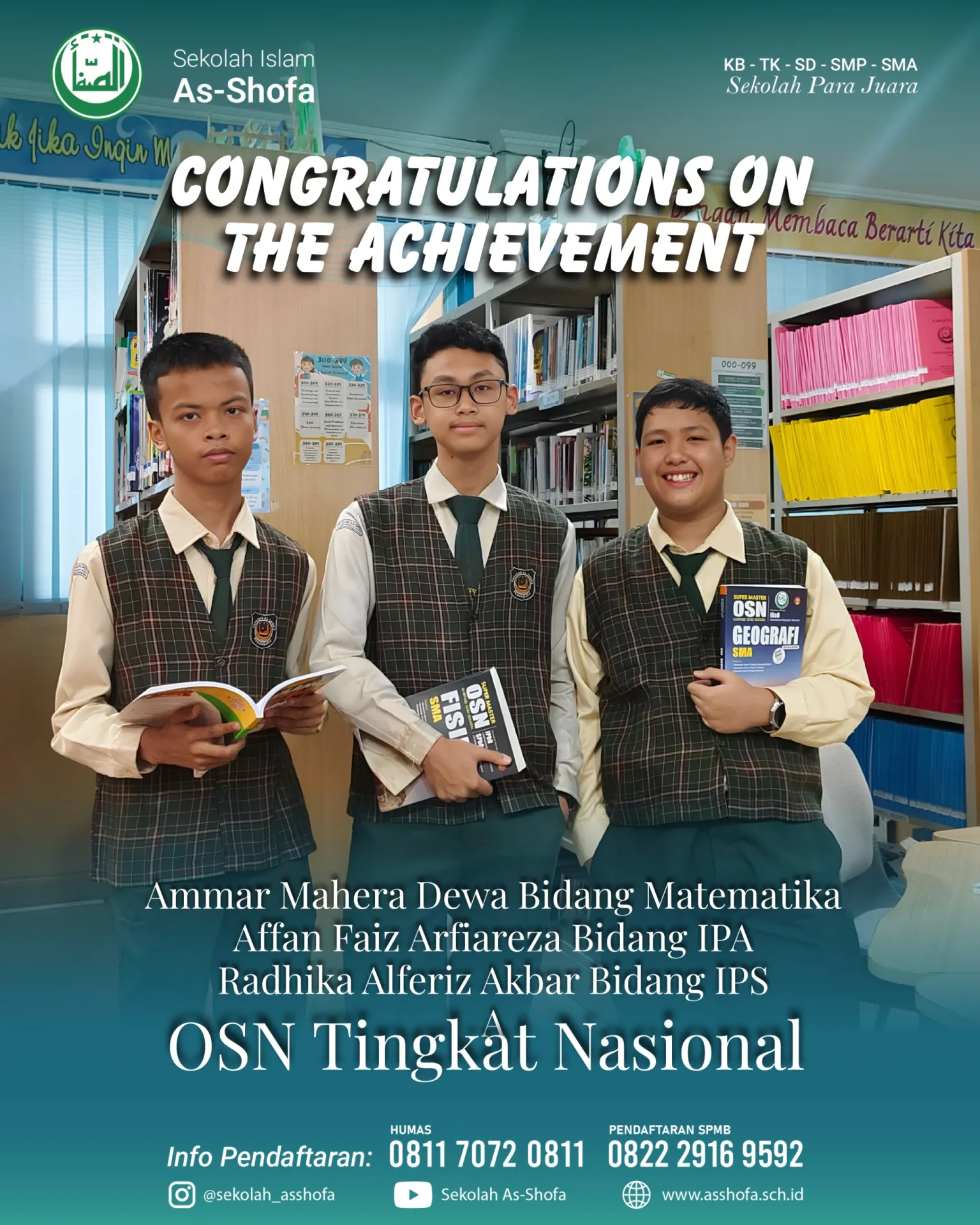 Terimakasih sudah berjuang dalam Ajang OSN Tingkat Nasional